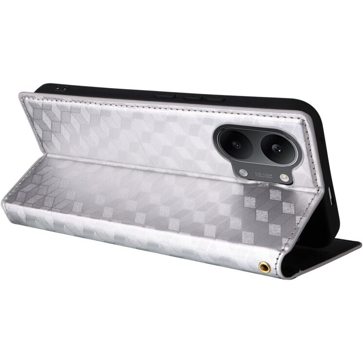 Чохол Deexe Rhombus Book для Xiaomi Poco X8 Pro Max - Silver: фото 5 з 9