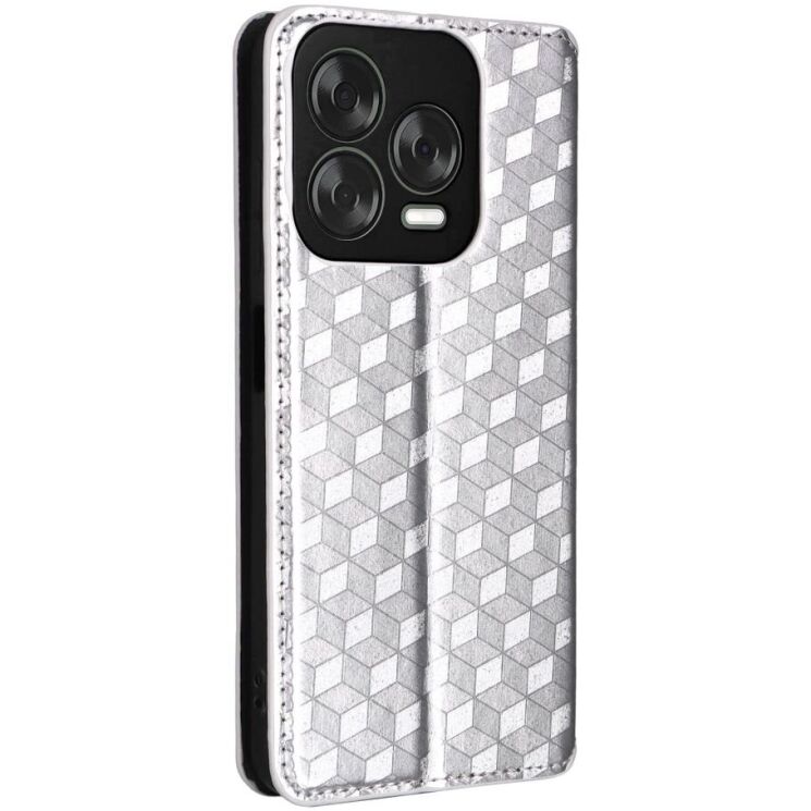 Чехол Deexe Rhombus Book для ZTE Nubia V70 Design - Silver: фото 8 из 10