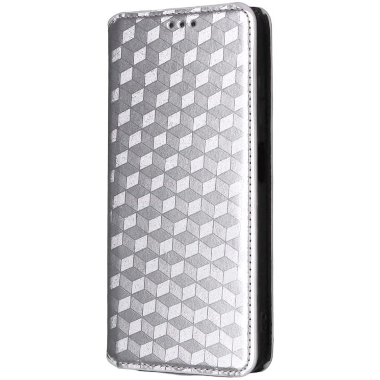 Чехол Deexe Rhombus Book для ZTE Nubia V70 Design - Silver: фото 7 из 10
