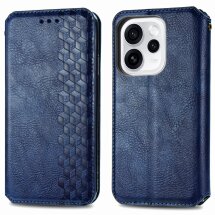 Чехол Deexe Rhombus Wallet для OPPO Reno 15 Pro - Blue: фото 1 из 8