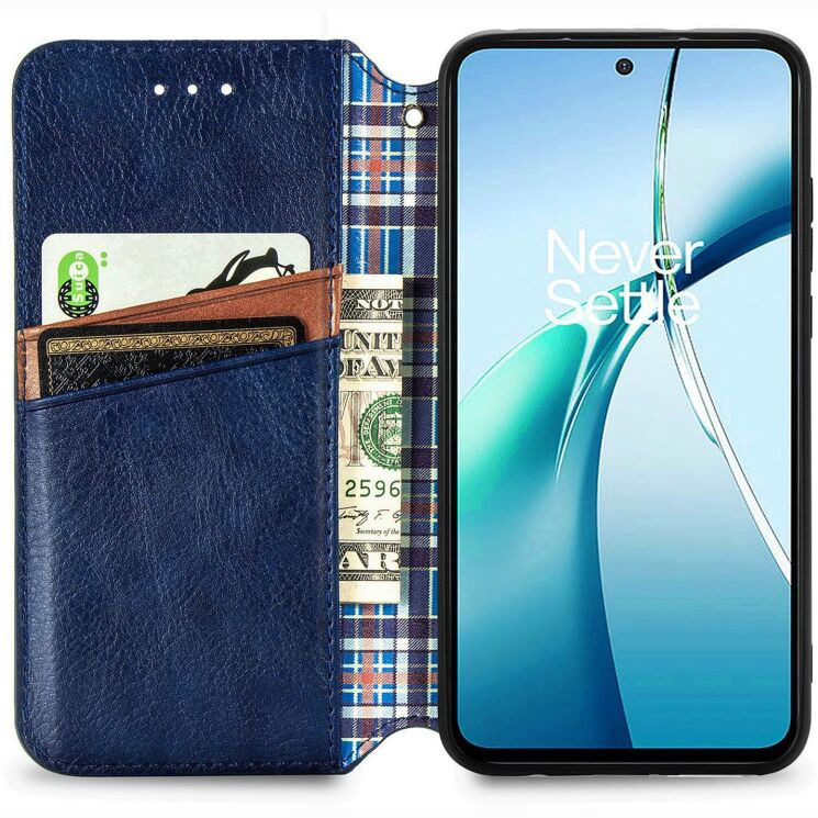 Чохол Deexe Rhombus Wallet для Xiaomi 17T Pro - Blue (422319L) Чохол Deexe Rhombus Wallet для Xiaomi 17T Pro - Blue: фото 3 з 8