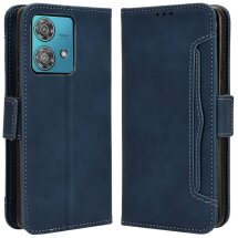 Чохол Deexe Wallet Stand для Motorola Edge 40 Neo - Blue: фото 1 з 7