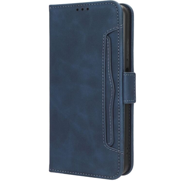 Чохол Deexe Wallet Stand для Motorola Edge 40 Neo - Blue: фото 6 з 7