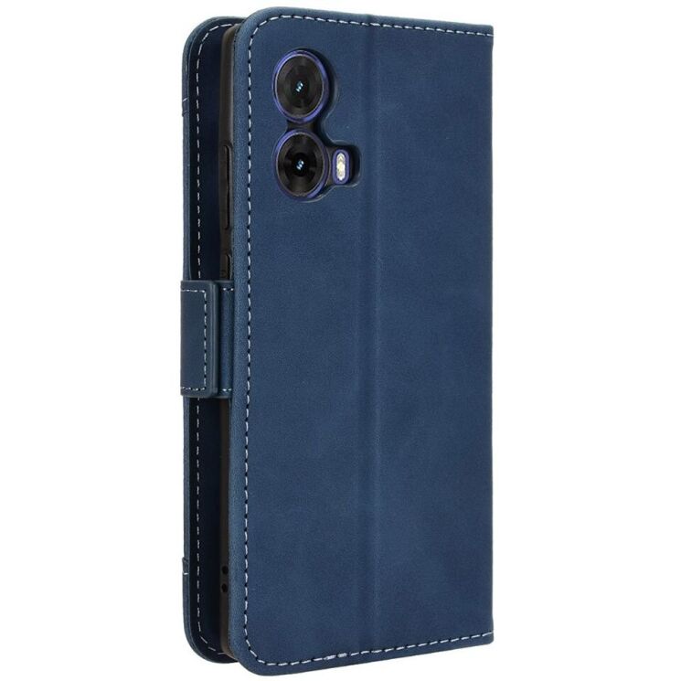 Чехол Deexe Wallet Stand для Motorola Moto G85 - Blue: фото 7 из 7