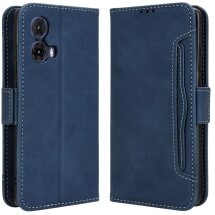 Чехол Deexe Wallet Stand для Motorola Moto G85 - Blue: фото 1 из 7