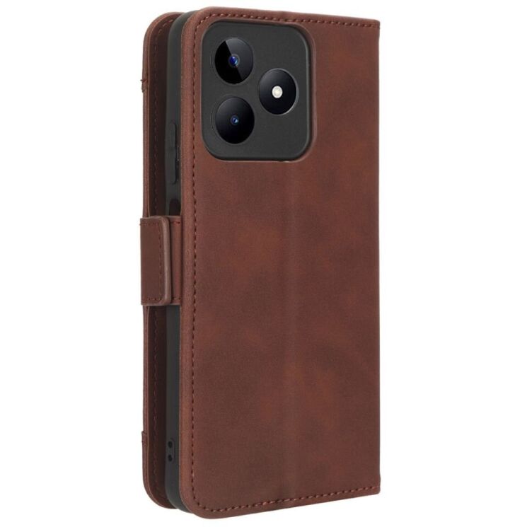 Чехол Deexe Wallet Stand для Realme C53 / C51 / Note 50 - Brown: фото 7 из 7