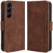 Чехол Deexe Wallet Stand для Samsung Galaxy A35 (A356) - Brown (354805Z). Фото 1 из 7