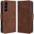 Чехол Deexe Wallet Stand для Samsung Galaxy A35 (A356) - Brown: фото 1 из 7