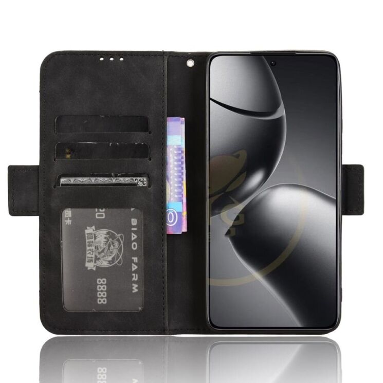 Чехол Deexe Wallet Stand для Xiaomi 14T - Black: фото 3 из 7