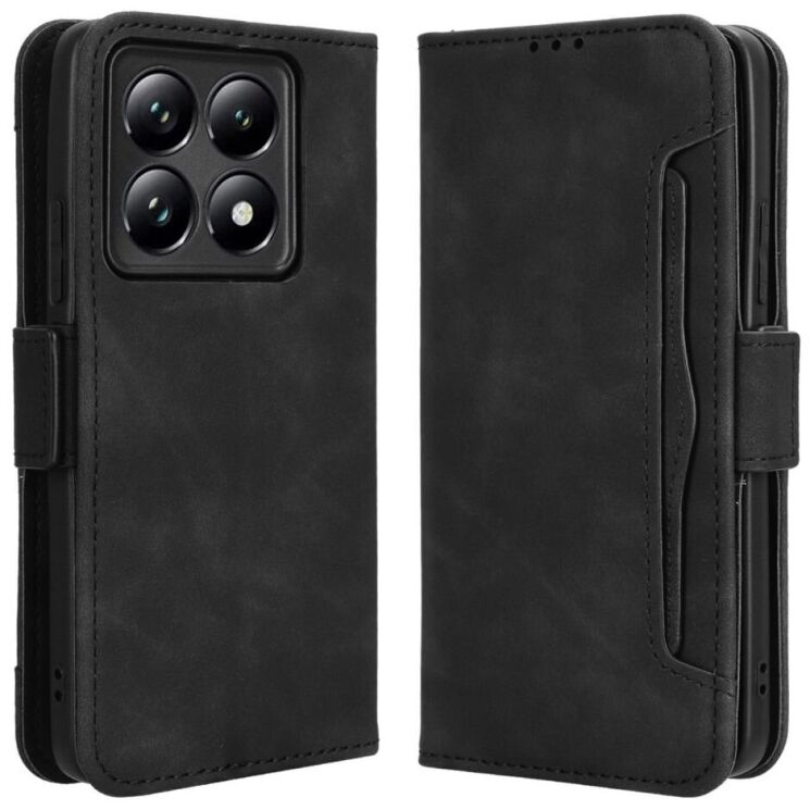 Чехол Deexe Wallet Stand для Xiaomi 14T - Black: фото 1 из 7