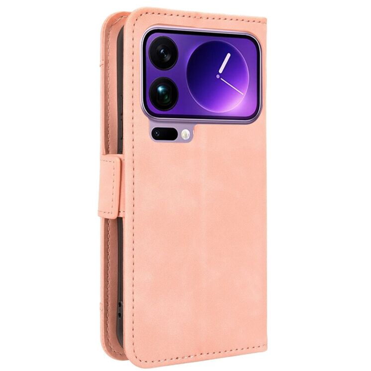 Чехол-книжка с кармашками Deexe Wallet Stand для Xiaomi 17 Pro - Pink (390711P) Чехол-книжка с кармашками Deexe Wallet Stand для Xiaomi 17 Pro - Pink: фото 6 из 15