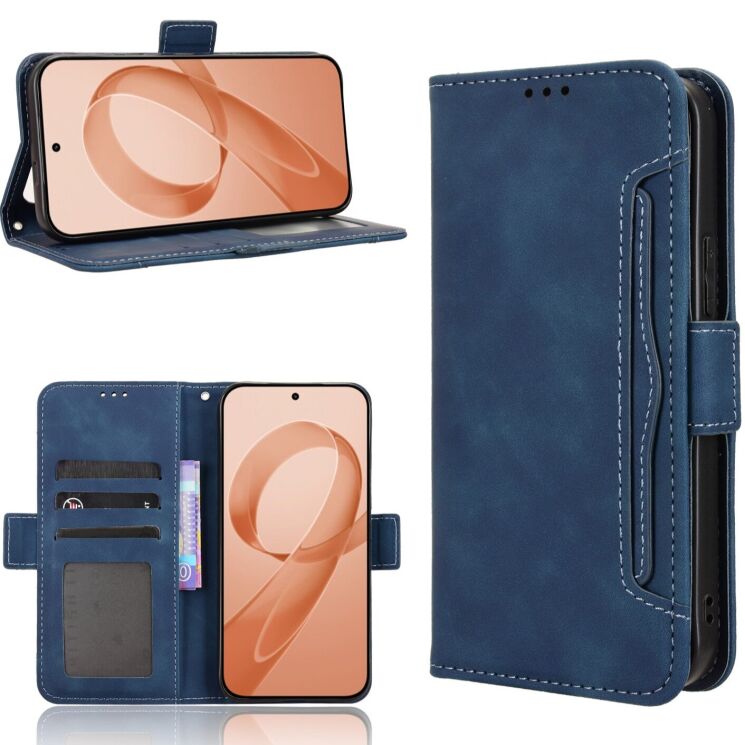 Чехол Deexe Wallet Stand для Xiaomi Poco F8 Ultra - Blue (403405L) Чехол Deexe Wallet Stand для Xiaomi Poco F8 Ultra - Blue: фото 7 из 14