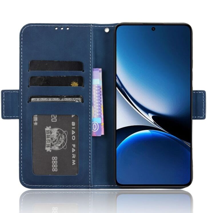 Чохол Deexe Wallet Stand для Xiaomi Poco X7 Pro - Blue: фото 3 з 7