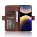 Чехол Deexe Wallet Stand для Xiaomi Redmi Note 14 Pro - Brown (373529Z). Фото 3 из 7