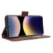 Чехол Deexe Wallet Stand для Xiaomi Redmi Note 14 Pro - Brown (373529Z). Фото 4 из 7