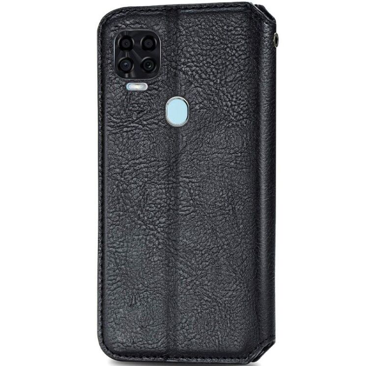 Чехол GETMAN Rhombus Wallet для ZTE Blade V2020 - Black: фото 2 из 7