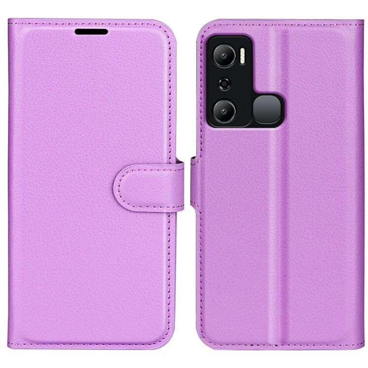 Чехол-книжка Deexe Book Type для Infinix Hot 20i (X665E) - Purple: фото 1 из 8