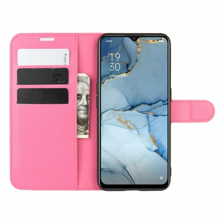 Чехол-книжка Deexe Book Type для OPPO Reno 3 - Rose: фото 4 из 6