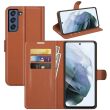 Чехол-книжка Deexe Book Type для Samsung Galaxy S21 FE (G990) - Brown (230627Z)