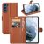 Чехол-книжка Deexe Book Type для Samsung Galaxy S21 FE (G990) - Brown: фото 1 из 8