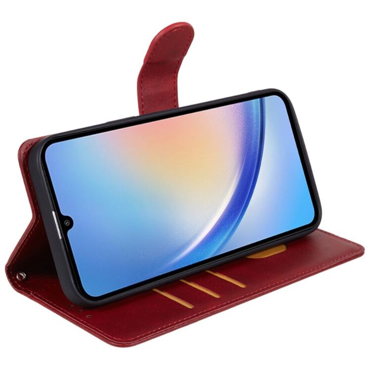 Чехол-книжка Deexe Classic Stand для Samsung Galaxy M35 (M356) - Red: фото 3 из 7