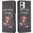 Чехол-книжка Deexe Color Wallet для Motorola Moto G54 / G54 Power - Bear (340208A)