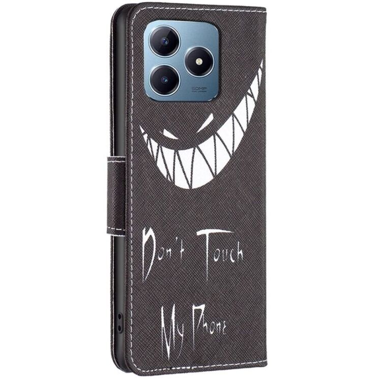 Чехол-книжка Deexe Color Wallet для Realme C63 / C61 / Note 60x - Don't Touch My Phone: фото 4 из 6