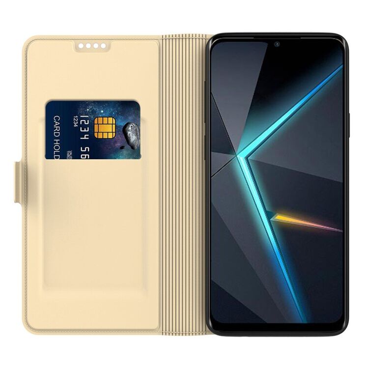 Чехол-книжка Deexe Faro Wallet для ZTE Nubia Music - Gold: фото 2 из 7
