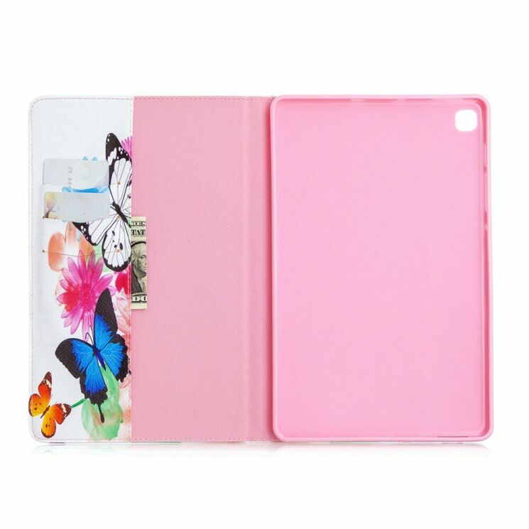Чехол-книжка Deexe Pattern Style для Samsung Galaxy Tab S6 lite / S6 Lite (2022/2024) - Colorful Butterflies: фото 4 из 8