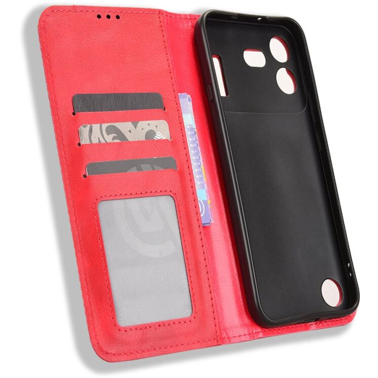 Чохол-книжка Deexe Retro Style для Nothing Phone (4b) - Red (218407R) Чохол-книжка Deexe Retro Style для Nothing Phone (4b) - Red: фото 4 з 17