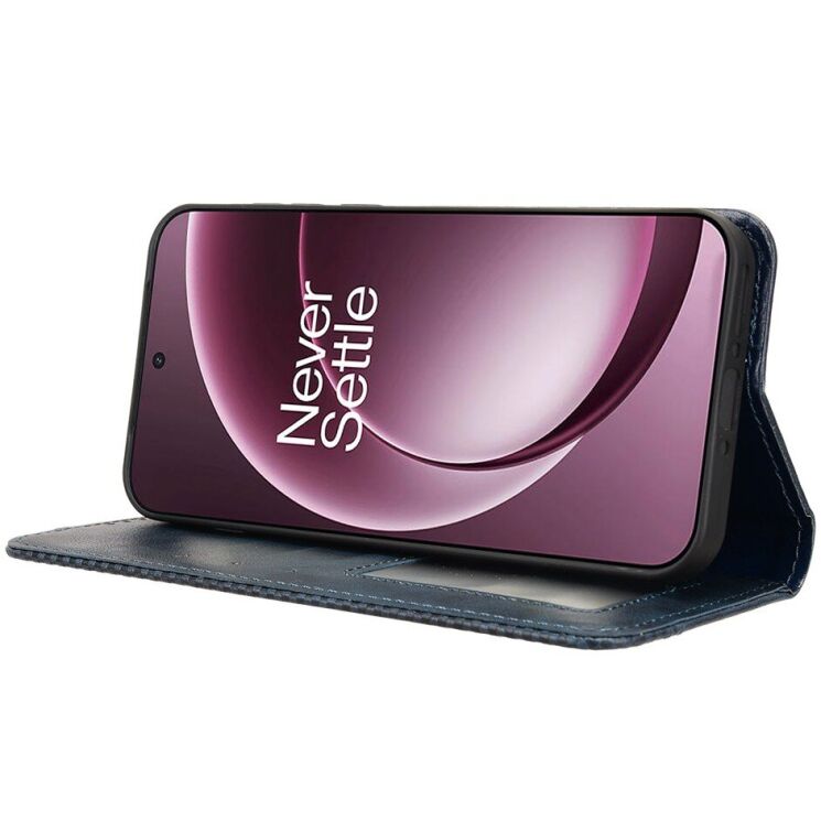 Чехол-книжка Deexe Retro Style для OnePlus 15 - Blue: фото 6 из 16