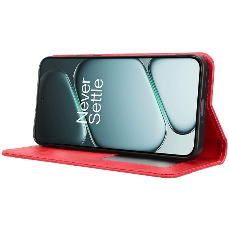 Чехол-книжка Deexe Retro Style для OnePlus 15R / Ace 6 / Ace 6T - Red: фото 7 из 19