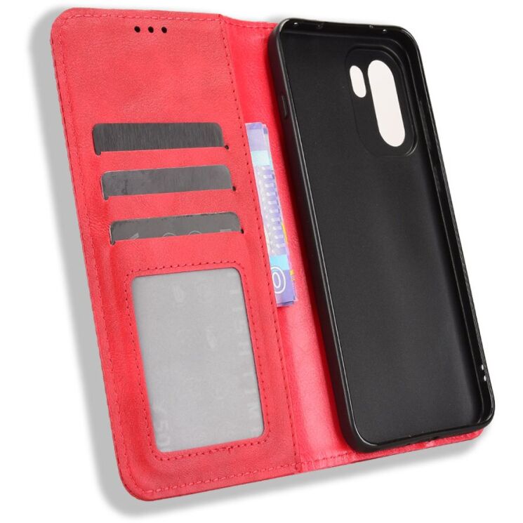Чехол-книжка Deexe Retro Style для OnePlus 15R / Ace 6 / Ace 6T - Red: фото 5 из 19