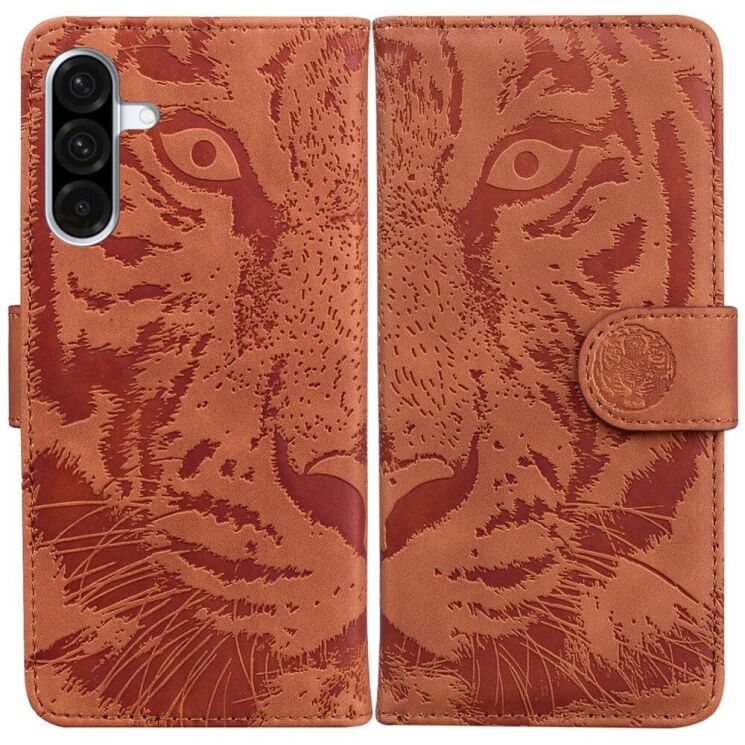 Чехол-книжка Deexe Tiger для Samsung Galaxy A36 (A366) / A56 (A566) - Brown: фото 1 из 7
