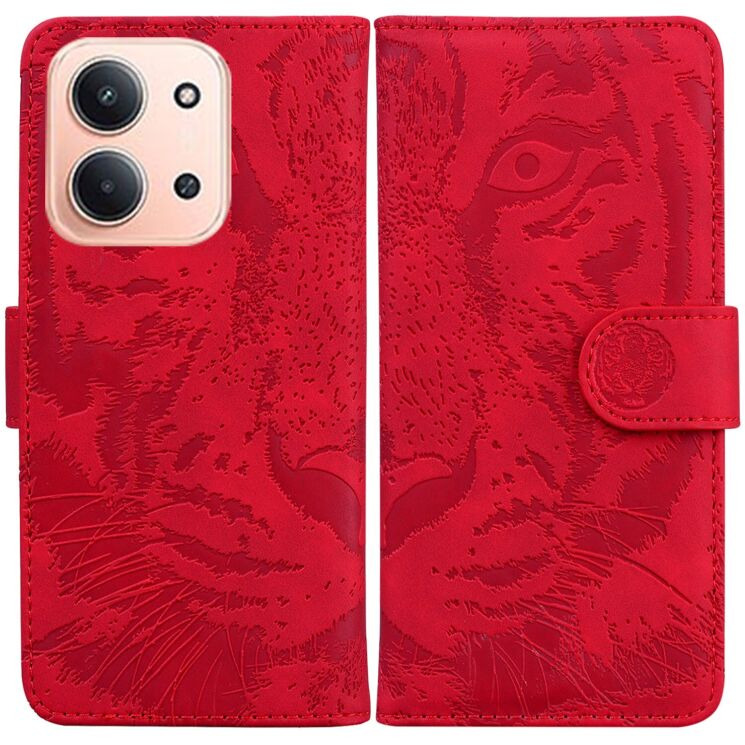 Чохол-книжка Deexe Tiger для Xiaomi Redmi 15C / Poco C85 - Red: фото 1 з 7