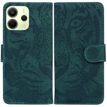 Чехол-книжка Deexe Tiger для Xiaomi Redmi Note 14 4G - Green: фото 1 из 7