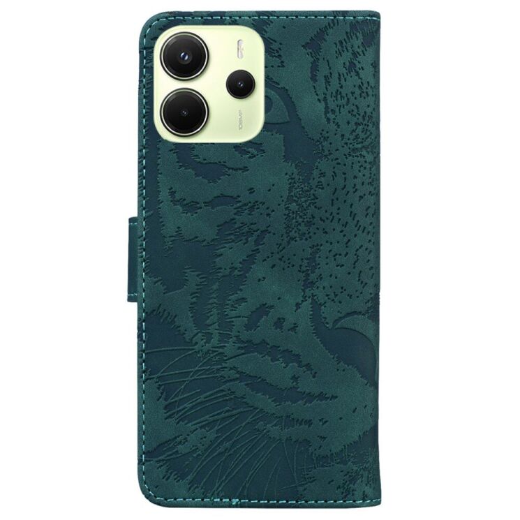 Чехол-книжка Deexe Tiger для Xiaomi Redmi Note 14 4G - Green: фото 6 из 7
