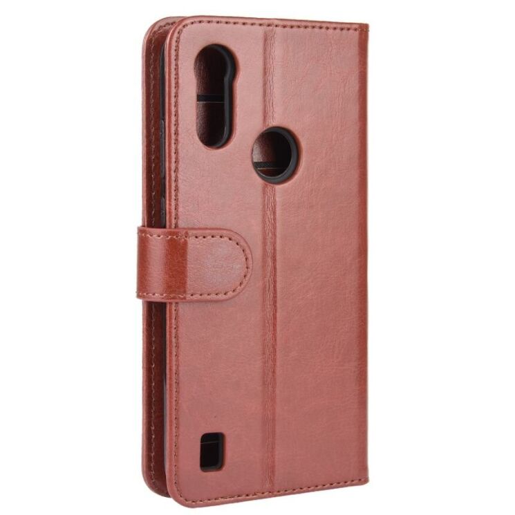 Чохол-книжка Deexe Wallet Style для Motorola Moto E6S / Moto E6i - Brown: фото 7 з 8
