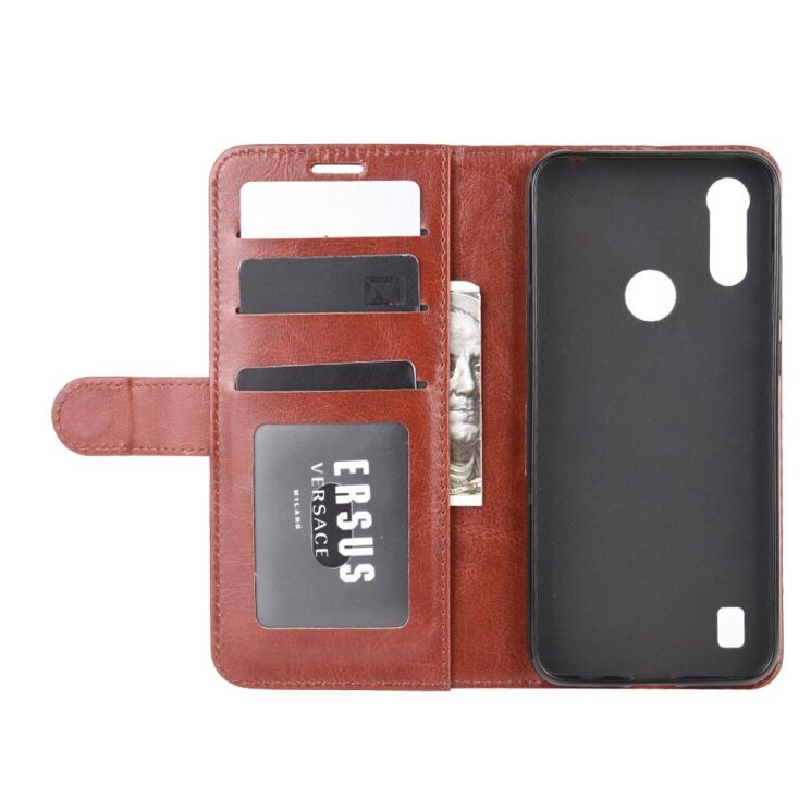 Чохол-книжка Deexe Wallet Style для Motorola Moto E6S / Moto E6i - Brown: фото 4 з 8