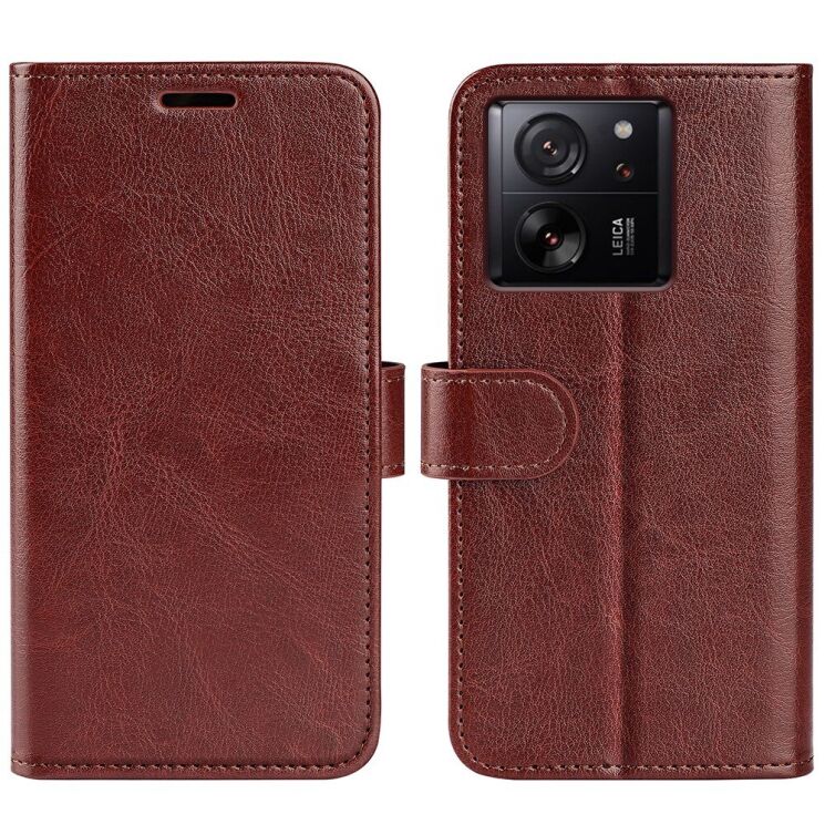 Чехол-книжка Deexe Wallet Style для Xiaomi 13T / 13T Pro - Brown: фото 1 из 6