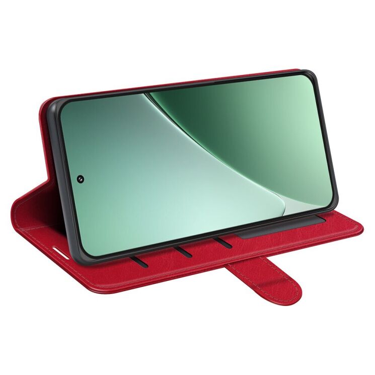 Чехол-книжка Deexe Wallet Style для Xiaomi 15 Pro - Red: фото 3 из 7