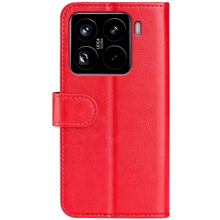 Чехол-книжка Deexe Wallet Style для Xiaomi 15 Pro - Red: фото 5 из 7