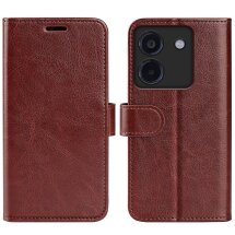 Чехол-книжка Deexe Wallet Style для Xiaomi Poco M7 Pro - Brown: фото 1 из 6