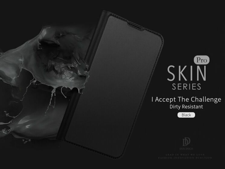 Чехол-книжка DUX DUCIS Skin Pro для OnePlus 7T - Black: фото 8 из 13