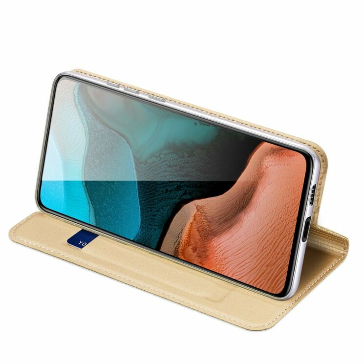Чехол-книжка DUX DUCIS Skin Pro для Xiaomi Poco F2 Pro / Redmi K30 Pro - Gold: фото 5 из 9
