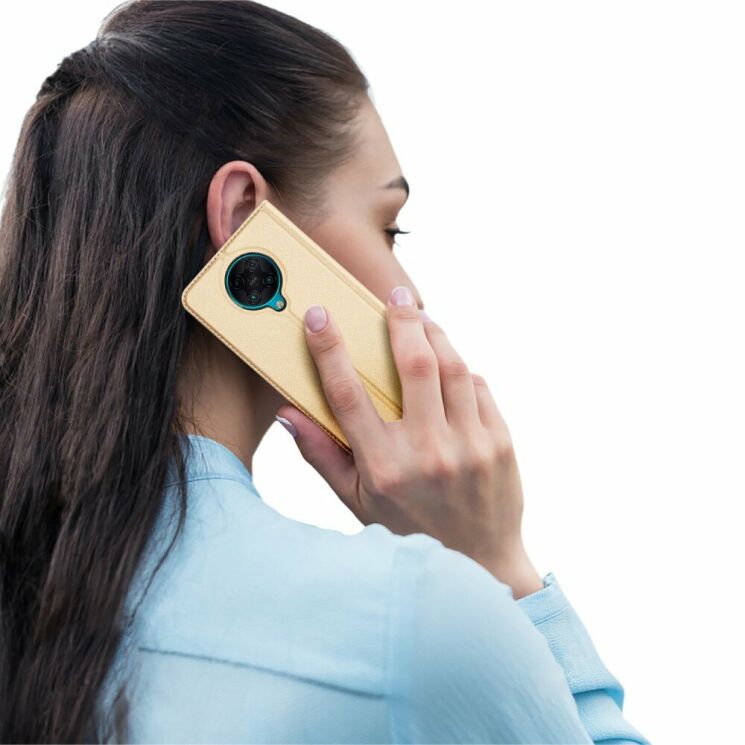 Чехол-книжка DUX DUCIS Skin Pro для Xiaomi Poco F2 Pro / Redmi K30 Pro - Gold: фото 9 из 9