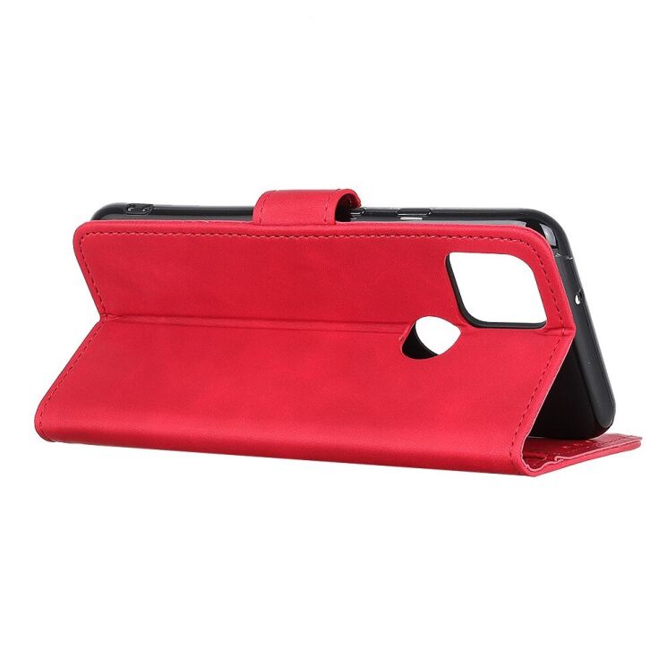 Чехол-книжка с застежкой KHAZNEH Retro Wallet для Google Pixel 5 - Red: фото 3 из 11