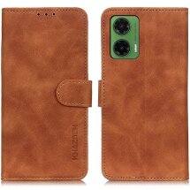 Чехол-книжка KHAZNEH Retro Wallet для Motorola Moto G35 - Brown: фото 1 из 8