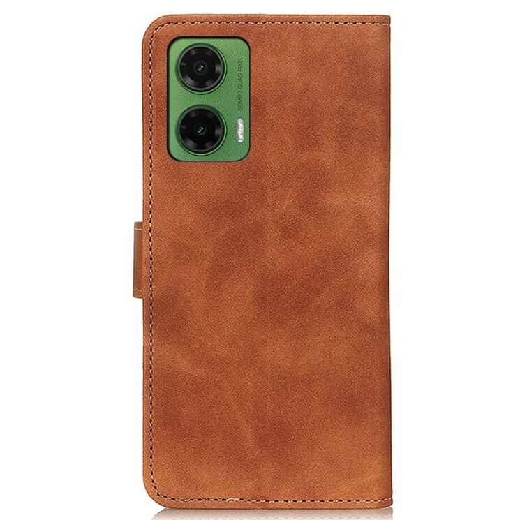 Чехол-книжка KHAZNEH Retro Wallet для Motorola Moto G35 - Brown: фото 5 из 8