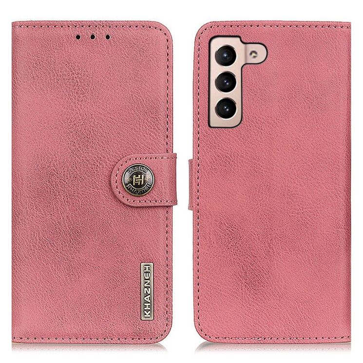 Чехол-книжка KHAZNEH Wallet Cover для Samsung Galaxy S22 - Pink: фото 2 из 10